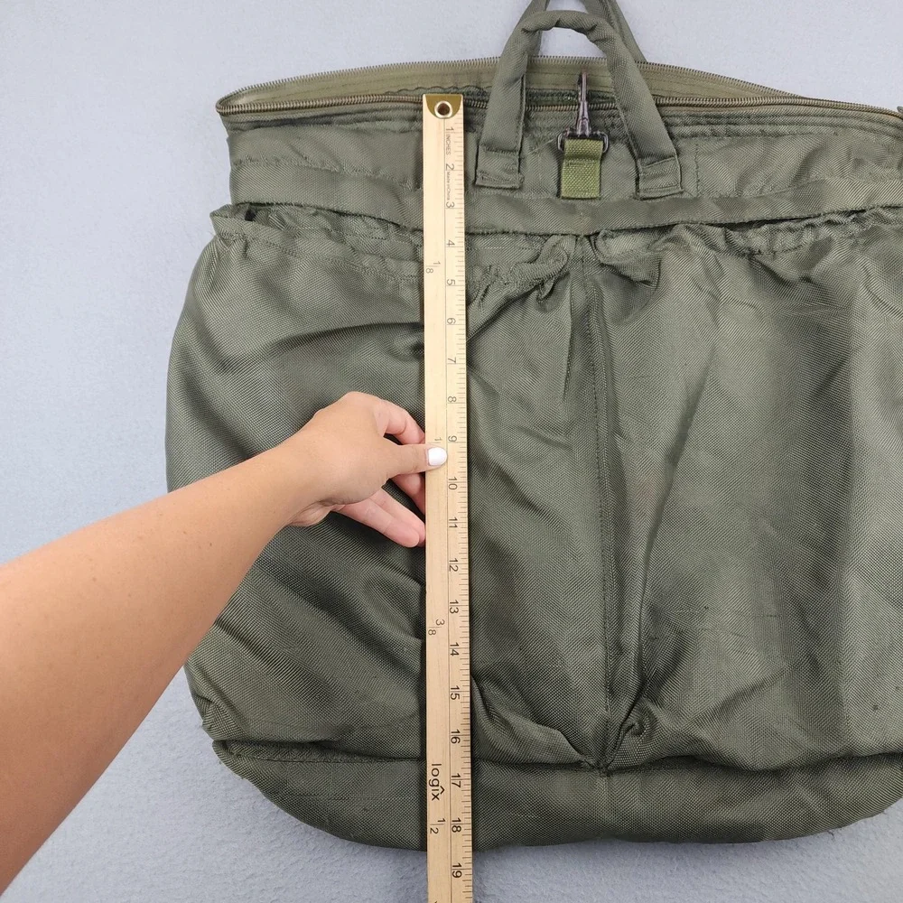 UNICOR Flyers Helmet Bag Green Nylon Men One Size Padded USA Tactical Vintage